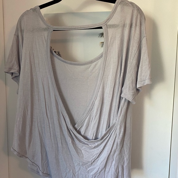 Free People: open back oversized shirt - Picture 2 of 2